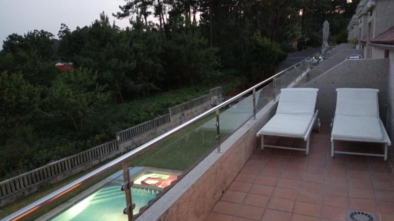 Atico A 3 Km De Sanxenxo Con Piscina Y Garaje公寓 外观 照片